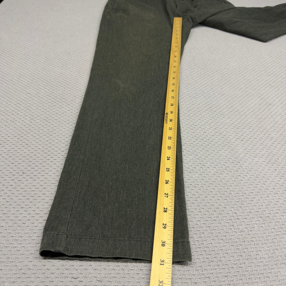 Volcom Pants Mens 33x31 Green Cotton Blend Chino Straight Fit Skater Casual - Picture 9 of 11